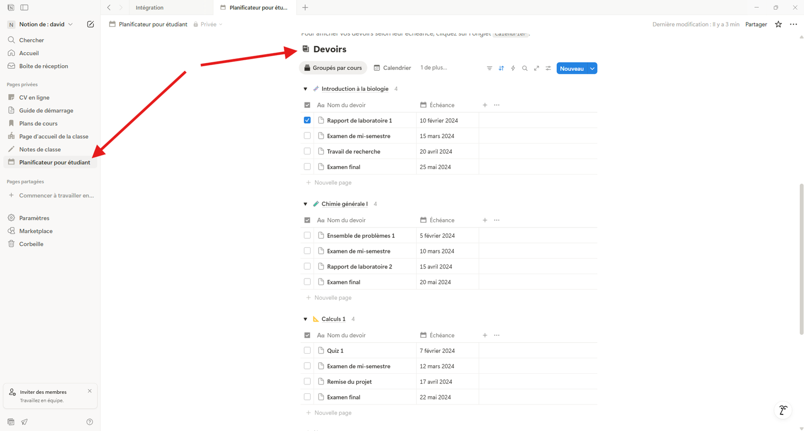 Il n'y a aucune limite au type de données que vous pouvez centraliser dans Notion