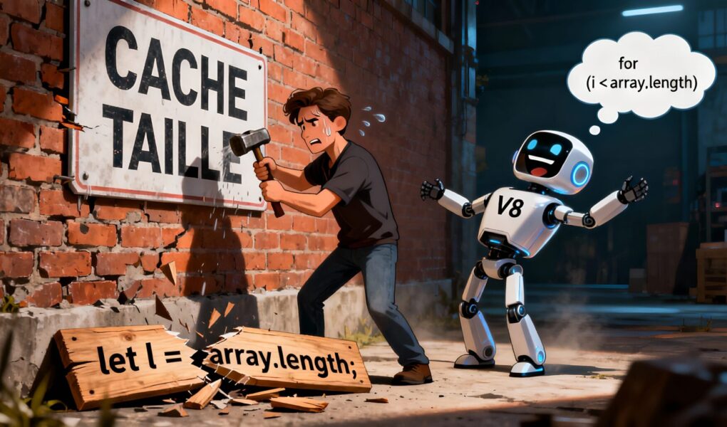 Benchmark PHP vs JS : Découvrez pourquoi mettre en cache la taille d'un tableau est vital en PHP pour la scalabilité mais nuisible en JavaScript. Maîtrisez l'architecture des moteurs.